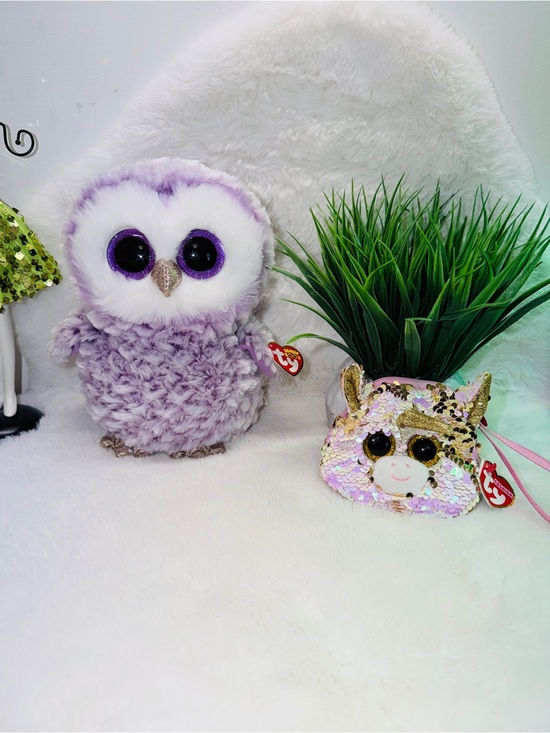 Ty Other - NWT Ty Owl with Sequin Unicorn Coin Purse 👛